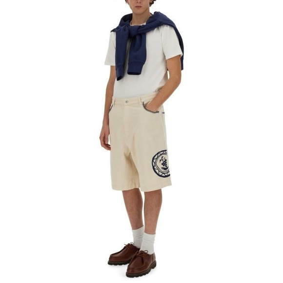 Drôle De Monsieur Relaxed Fit Cotton Bermuda Shorts - NWT